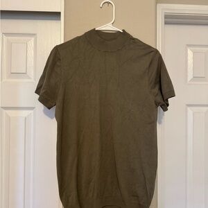 Zara Men's Khaki Short Sleeve Tee